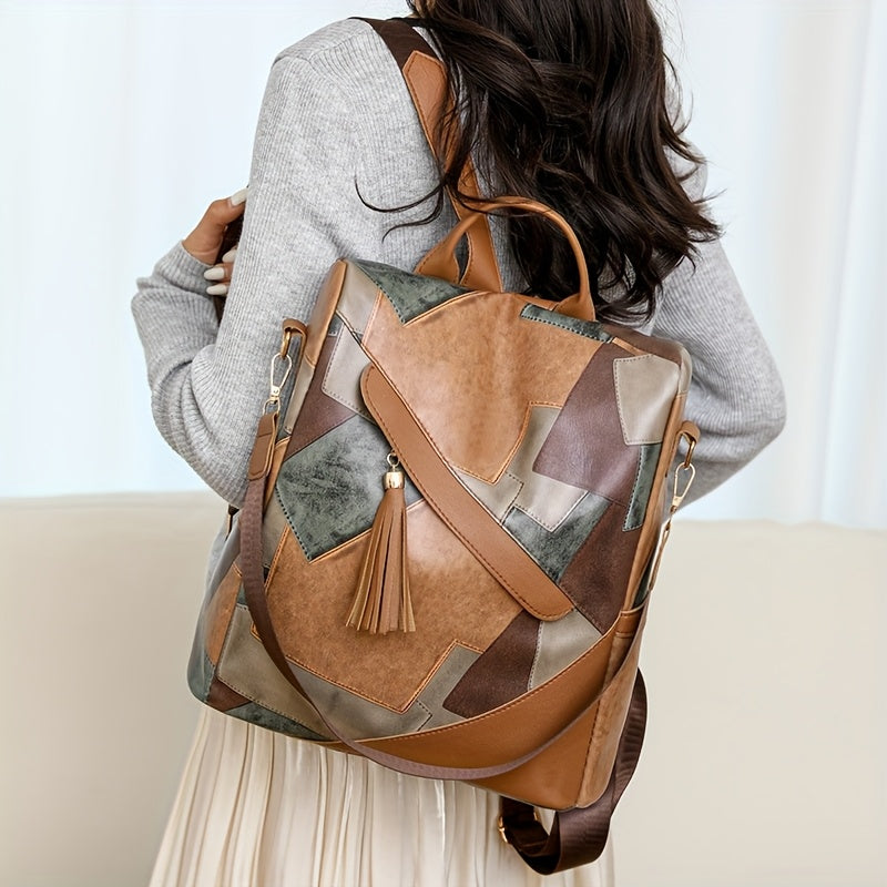Petra | Mochila Antirrobo de Cuadros