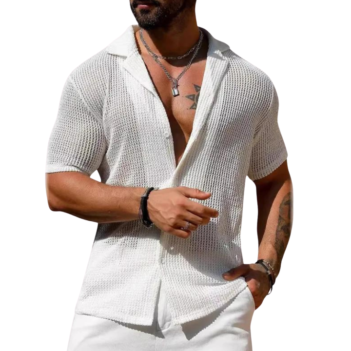 Rodrigo | Camisa calada de manga corta