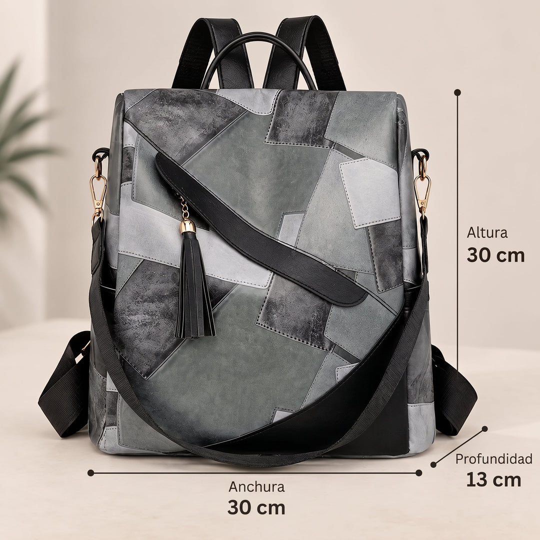 Petra | Mochila Antirrobo de Cuadros