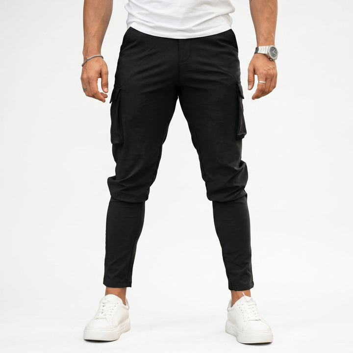 Franco Pantalones Cargo - Negro