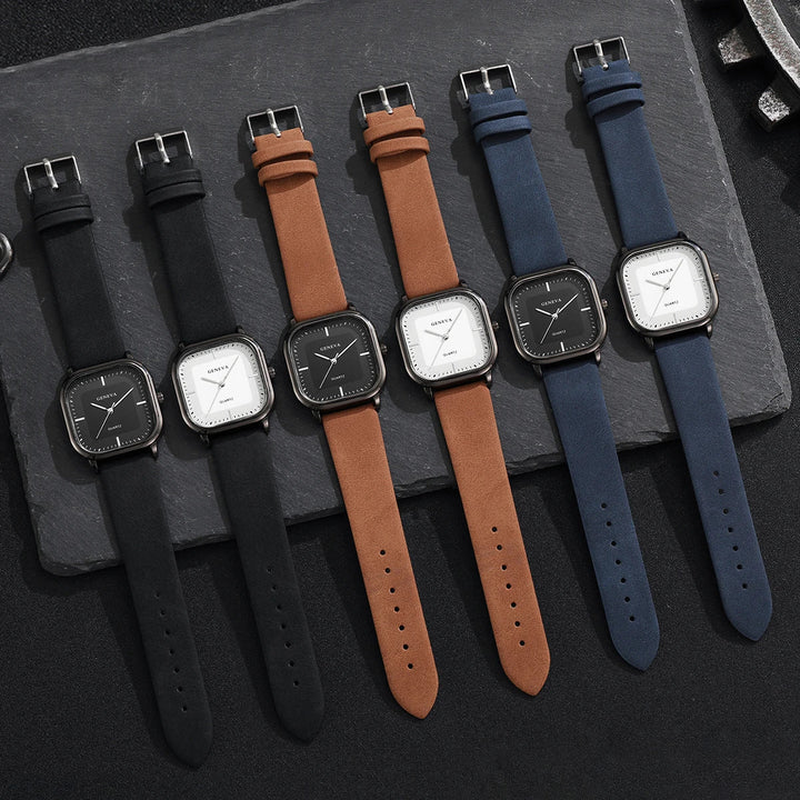 Geneva – Reloj de Esfera Cuadrada
