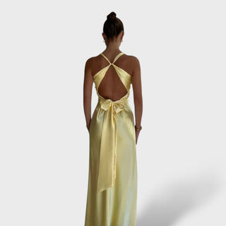Vestido maxi elegante de fiesta sin mangas