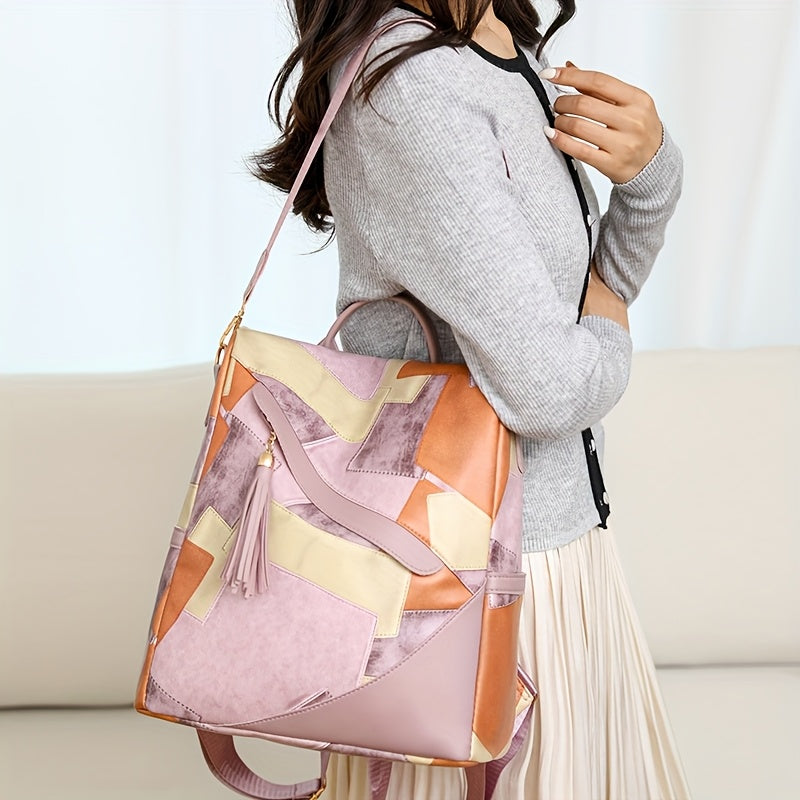 Petra | Mochila Antirrobo de Cuadros