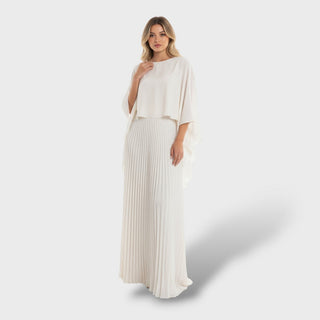 Vestido maxi elegante manga murciélago