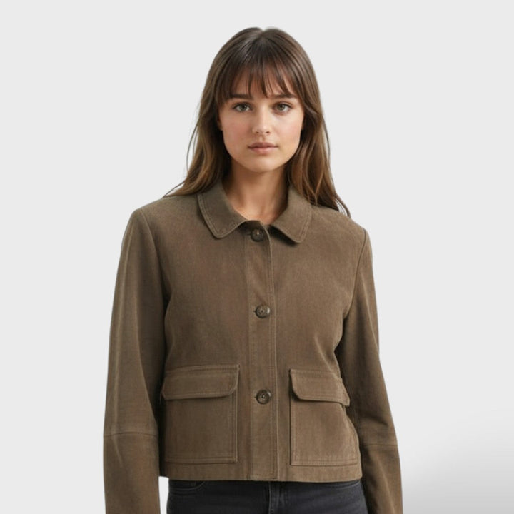 Chaqueta Vintage Mujer de Ante Otoño