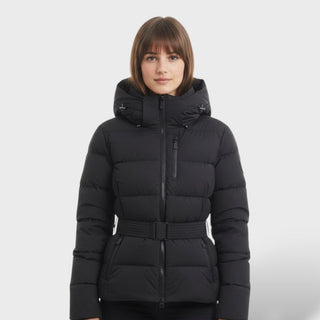 Chaqueta Acolchada con Cinturón Impermeable