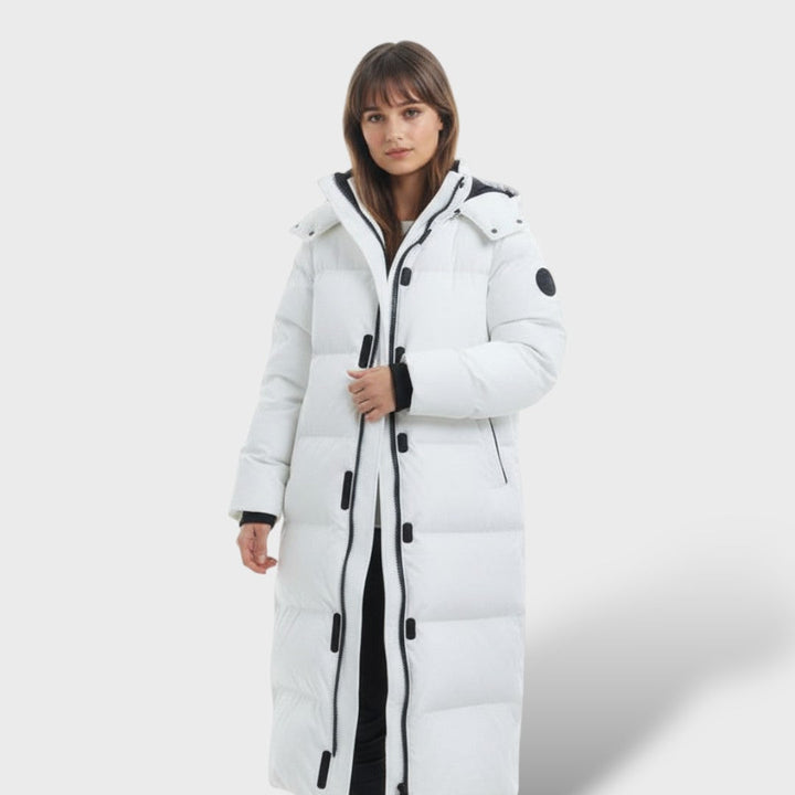 Abrigo Largo Impermeable de Invierno para Mujer