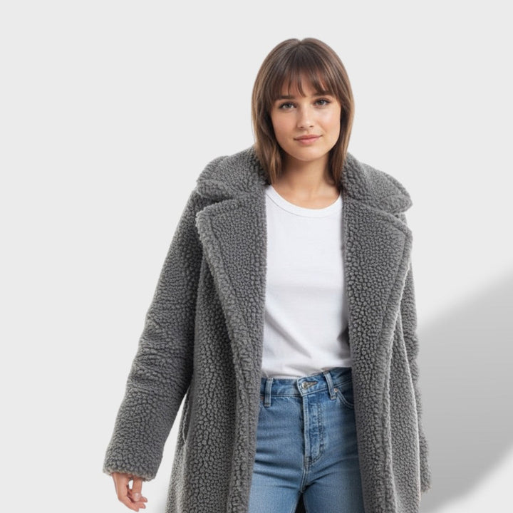 Abrigo Teddy Largo Mujer | Cálido y con Estilo
