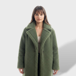 Abrigo Teddy Largo Mujer | Cálido y con Estilo