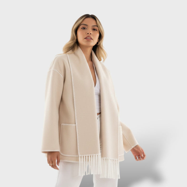 Abrigo Mujer Invierno Cuello Envolvente