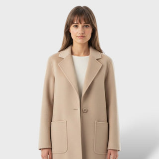 Abrigo de Lana Estilo Coreano Mujer