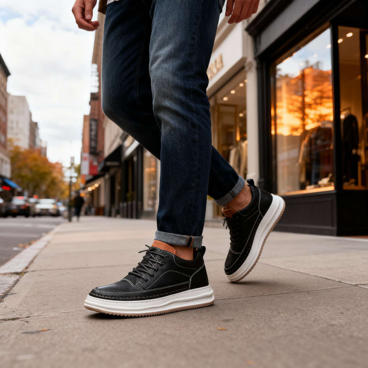 Roberto | Zapatillas de cuero sintético
