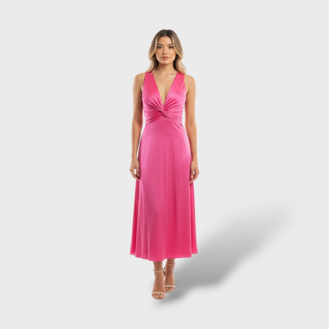Vestido maxi elegante de fiesta sin mangas