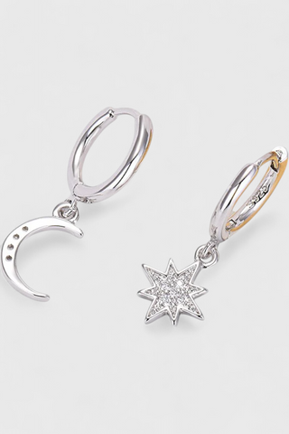 Pendientes Celestiales de Estrella y Luna