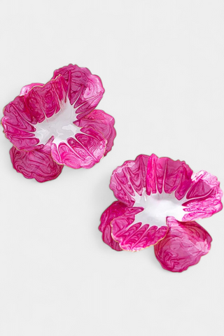 Pendientes Geométricos con Forma de Flor