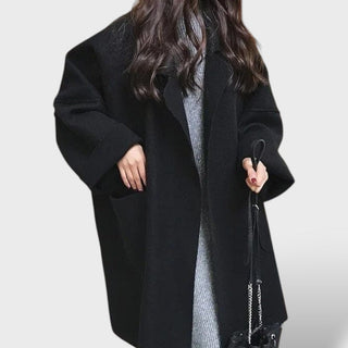 Abrigo Largo Mujer de Lana Oversize